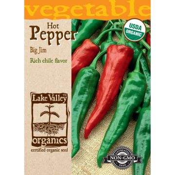 Capsicum, Mild Pepper 'Big Jim' Organic Heirloom