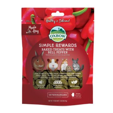 Oxbow Simple Rewards Baked Treats with Bell Pepper