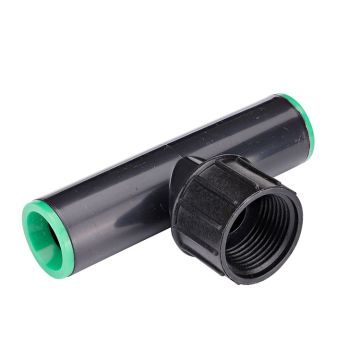 Raindrip Compression Swivel Tee, 1/2 x 1/2 x 3/4-In. FPT