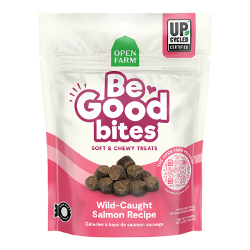 Open Farm Dog Be Good Bites Wild-Caught Salmon Recipe Soft & Chewy Treats 6Oz