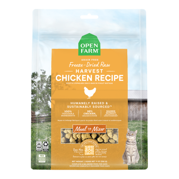 Open Farm Cat Freeze Dried Raw Morsels Harvest Chicken 3.5Oz