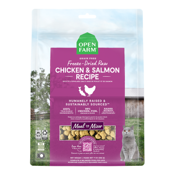 Open Farm Cat Freeze Dried Raw Morsels Chicken & Salmon 3.5Oz