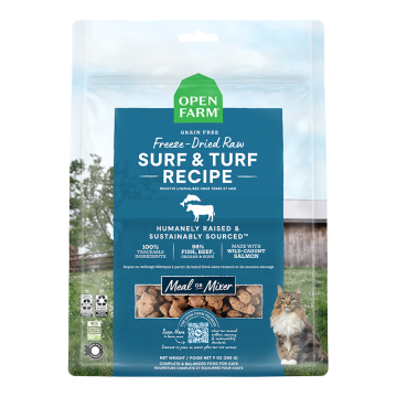 Open Farm Cat Freeze Dried Raw Morsels Surf & Turf 3.5Oz