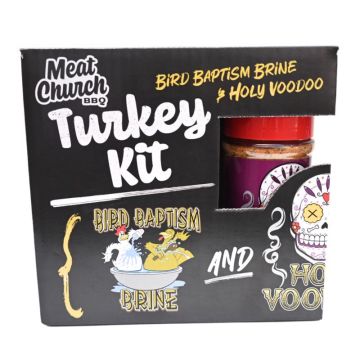 Meat Church Holy Voodoo & Bird Baptism Brine and Turkey Rub Kit, 33 oz