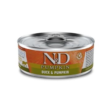 Farmina - N&D Pumpkin - Duck & Pumpkin Grain Free Cat Food, 2.8 oz. Can