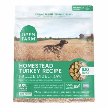 Open Farm Dog Freeze-Dried Morsels Homestead Turkey 13.5Oz