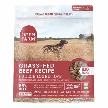 Open Farm Dog Freeze-Dried Morsels Grassfed Beef 13.5Oz