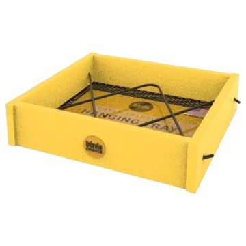 Birds Choice Plastic Hanging Tray Bird Feeder Yellow