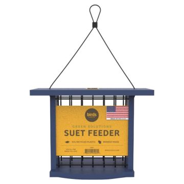 Birds Choice Plastic Suet Bird Feeder Blue