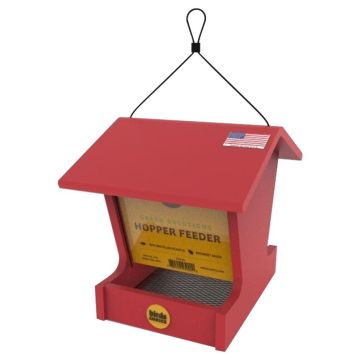 Birds Choice Plastic Hopper Bird Feeder Red
