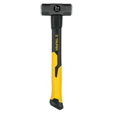 Truper 3lb Engineer Hammer, Ergo Fiberglass Handle, 14"
