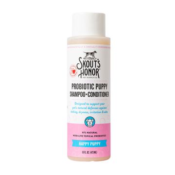 Skout's Honor Probiotic Puppy Shampoo+Conditioner, Happy Puppy 16oz