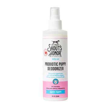 Skout's Honor Probiotic Daily Use Puppy Deodorizer, Happy Puppy 8oz