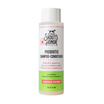 Skout's Honor Probiotic Shampoo+Conditioner, Sunkissed Coconut 16oz