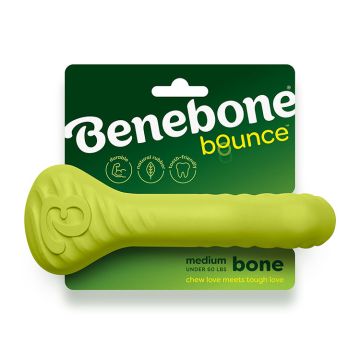 Benebone Dog Bone Chew Toy, Natural Rubber