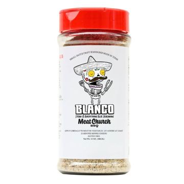 Meat Church Blanco-Steak and Everything Else Seasoning, 12oz