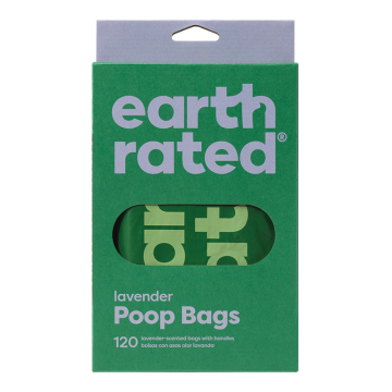 Earth Rated Easy-Tie Handle Poop Bags, Lavender, 120ct