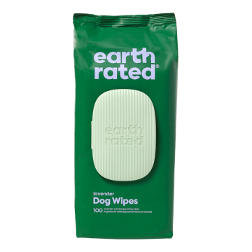Earth Rated Textured Pet Grooming Wipes, Lavender,  100ct