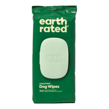 Earth Rated Textured Pet Grooming Wipes, Unscented, 100ct