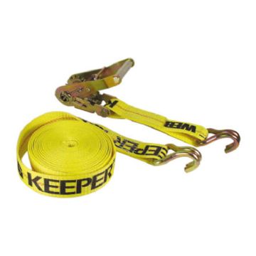 Keeper Ratchet Tie Down, J Hook, 2 In. x 27 Ft.
