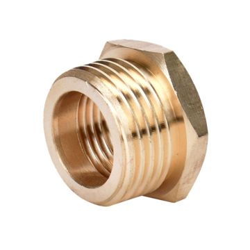 Hose Connector to Threaded Pipe 3/4" NH male x 1/2" NPT female Brass.