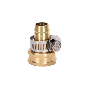Green Thumb, 5/8", Brass Female Hose Mender, Heavy Duty