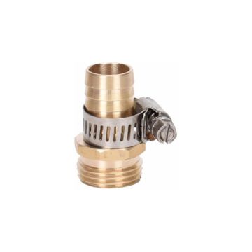 Green Thumb, 3/4", Brass, Heavy Duty, Male Hose Mender