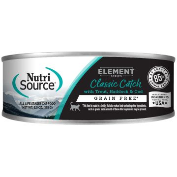 NutriSource® Element Series Classic Catch Recipe Wet Cat Food, 5.5oz can