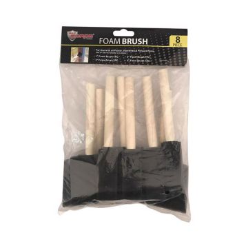 Diamond Visions Max Force Foam Brushes, 8 pieces