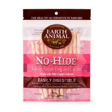 Earth Animal No-Hide Salmon STIX, 10 Pack