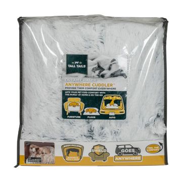 Tall Tails Grey Anywhere Cuddler Dog Bed
