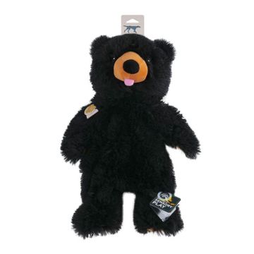 Tall Tails Stuffless Black Bear Squeaker Dog Toy