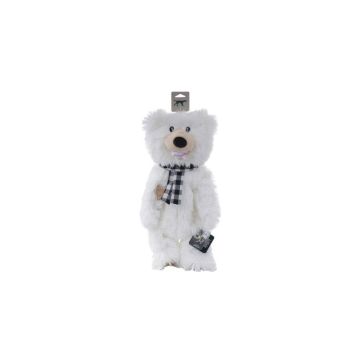 Tall Tails Stuffless Polar Bear Squeaker Dog Toy