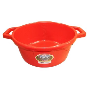 Little Giant® Feed Pan with Handles Red 5.5 Gallon