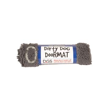 Dog Gone Smart Dirty Dog Doormat, Mist Grey, Medium, 31in X 20 in