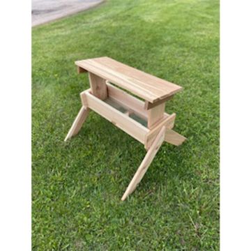 Winter Woodworks Red Cedar Covered Trough Feeder 27x11x27IN