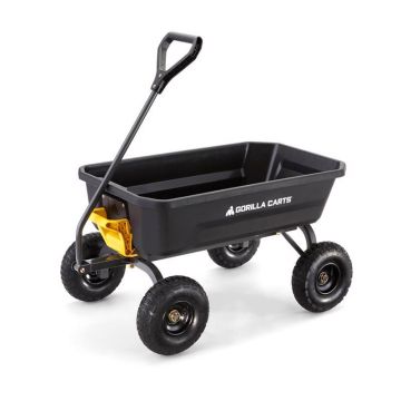 Gorilla Carts Poly Dump Cart 600 lb capacity