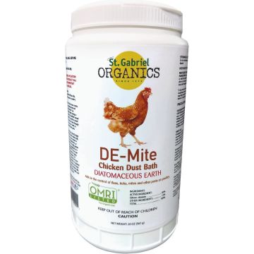St. Gabriel Organics DE-Mite Dust Bath Organic Crawling Insect Killer Powder, 20 oz
