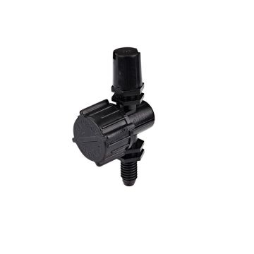 Raindrip Adjustable Flow Micro Sprinkler, Bow-Tie Pattern, Fan Spray, 10-32 Threaded Inlet, 5-Pk.