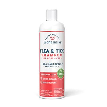 Wondercide Flea & Tick Shampoo for Dogs + Cats with Natural Essential Oils 12 oz