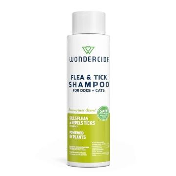 Wondercide Flea & Tick Shampoo for Dogs + Cats with Natural Essential Oils 12oz