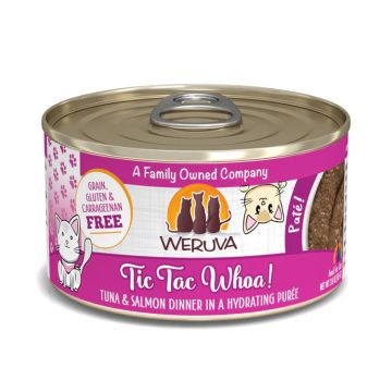 Weruva Cat Paté "Tic Tac Whoa!" Grain-Free Tuna & Salmon Can 3oz