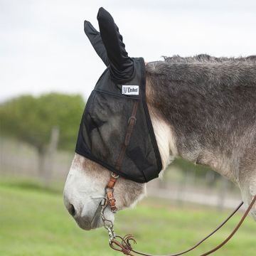 Cashel Quiet Ride Mule Fly Mask Ears Black