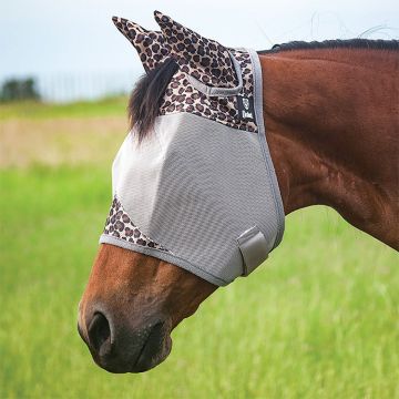 Cashel Crusader Fly Mask Standard with Ears Leopard