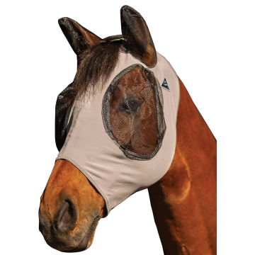 Professional's Choice, Comfort Fit Lycra Fly Mask Warmblood, Charcoal