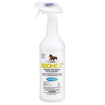 FARNAM Bronco Equine Fly Spray Citronella, Liquid 32 oz Bottle 