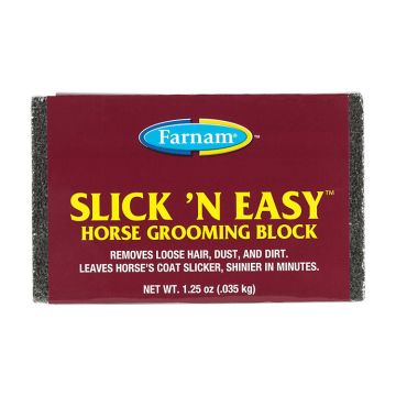 FARNAM  Slick 'N Easy Horse Grooming Block, Fiberglass 