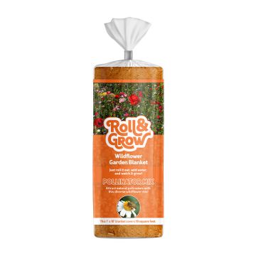 Roll & Grow Pollinator Wildflower Garden Blanket, 10 sq. ft.