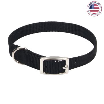 Coastal® Single-Ply Dog Collar, Black