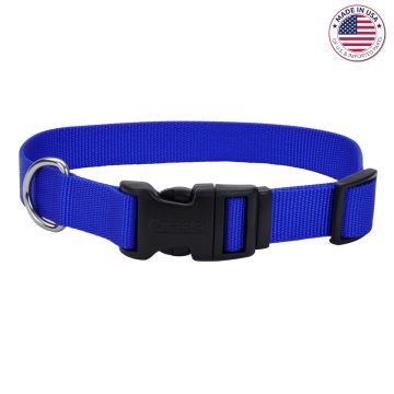 Coastal® Adjustable Dog Collar with Plastic Buckle, Blue